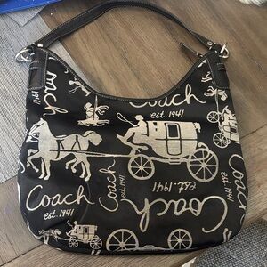 Coach | Bags | Vintage Coach Hamptons Leather Buckle Hobo 7548